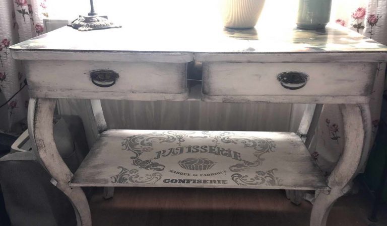 Régí asztal felújítása