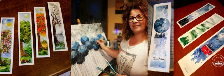 Akvarell festő workshop – kézzel festett könyvjelző készítése akvarell technikával